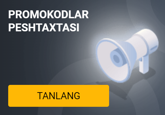 PROMOKODLAR PESHTAXTASI